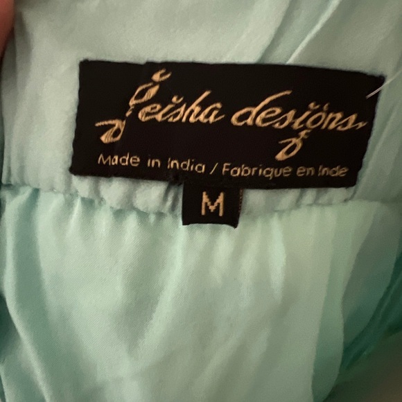 NWT Geisha Designs Size M Pleated Halter Maxi Dress Anthropologie Abstract Print - Picture 11 of 11